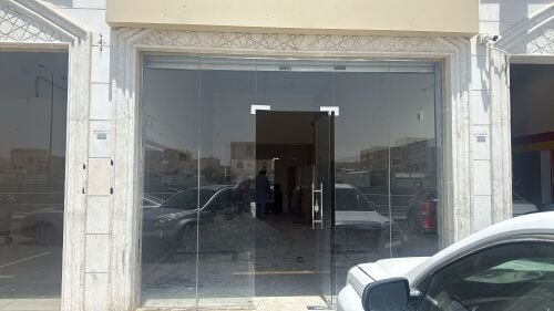 stylish glass partition and shower