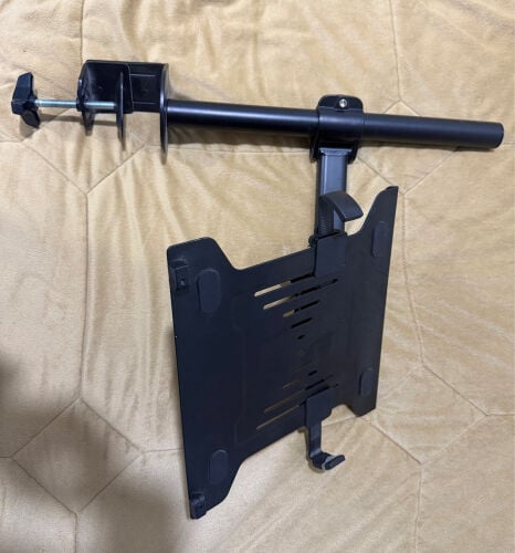 Monitor and laptop mount.