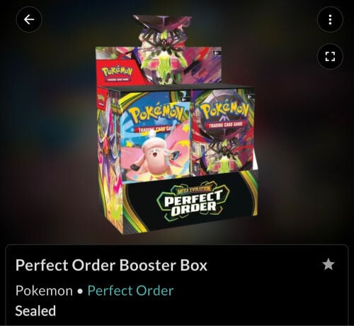pokemon perfect order packs 
