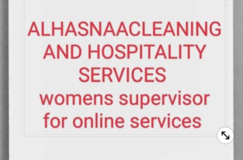 supervisor female  cleaning service