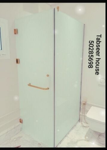 modern shower glass installation