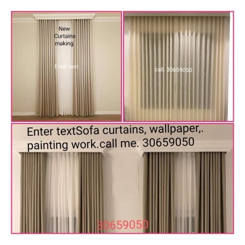 Custom-made curtains of all types