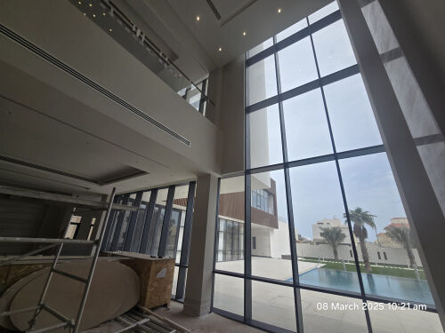 Acp clading and door window shower 