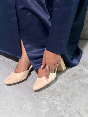 COCO Slingbacks Flat Beige