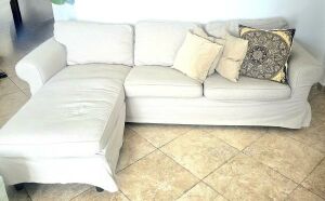 IKEA SOFA L, BEIGE COLOR COVER