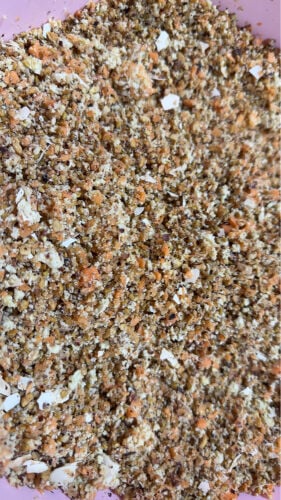 Mixture of nuts with moringa