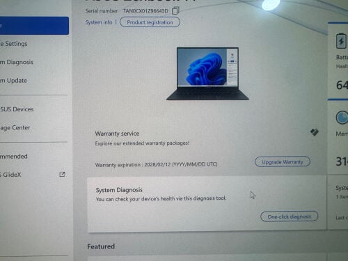 Asus zen book Laptop 4 month old