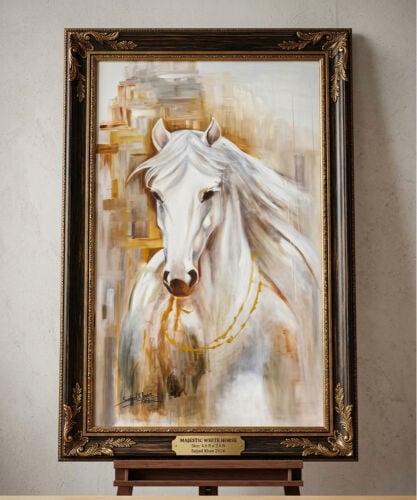 Original White Horse panting 