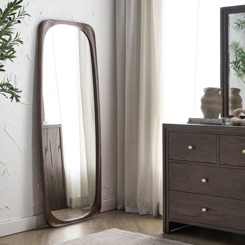 Arbor Floor Mirror (Walnut color)