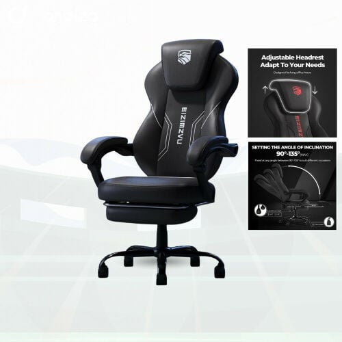 gaming chair with footrest 