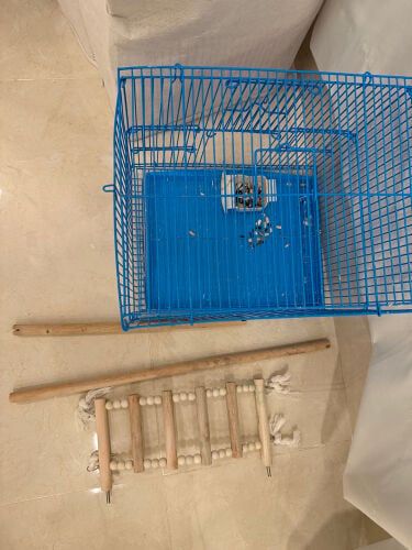 for sale cage two bird stand and bi