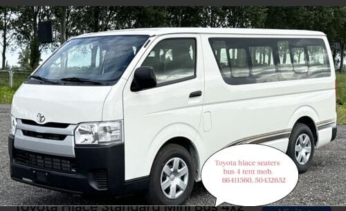 Toyota hiace bus for rent