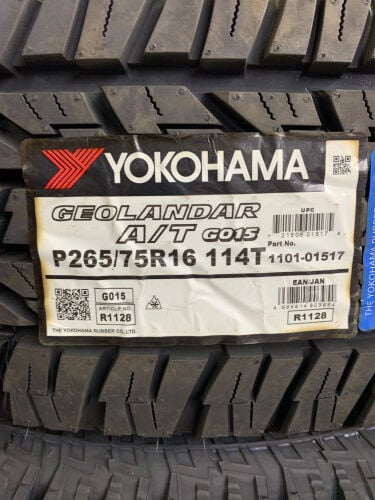 P265/75R16 G015 Yokohama 4pc