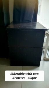Sidetable or cabinet with 2 drawes