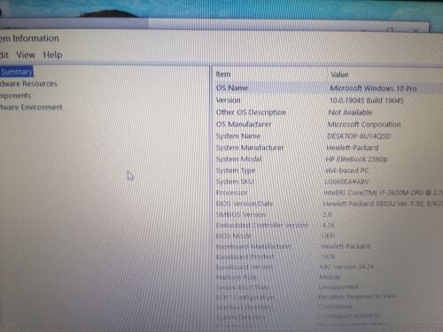 laptop HP Elitebook 2560p