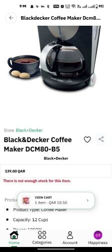 coffee maker