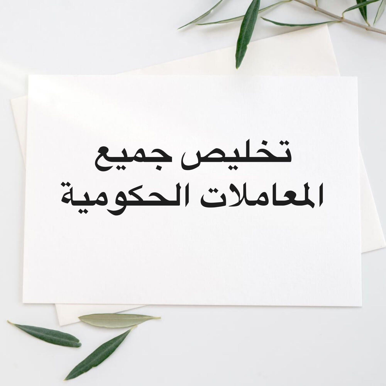 تخليص معاملات حكومية