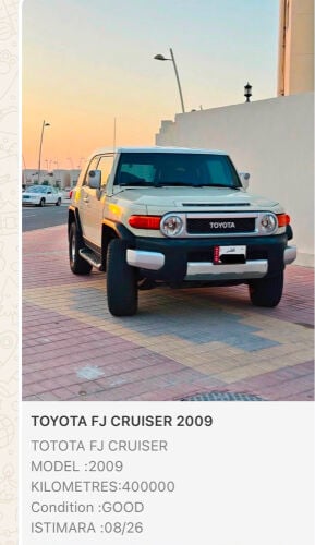 Good condition FJ CRUISER urgnt sal