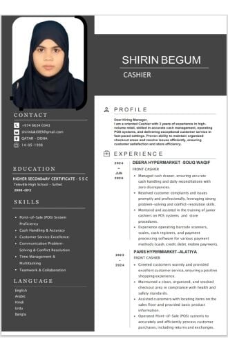 MARKET CASHIER