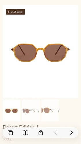 Al-Bida' Glasses – Desert Edition