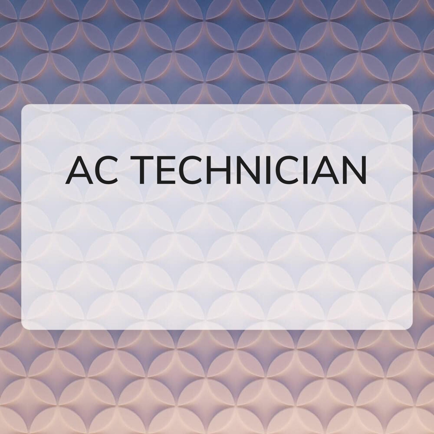 AC technician 