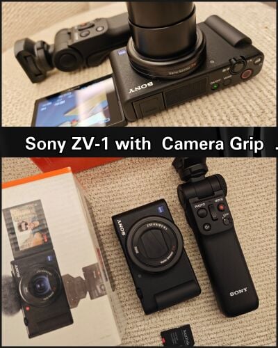 Sony ZV-1 and Sony Grip Camera Set