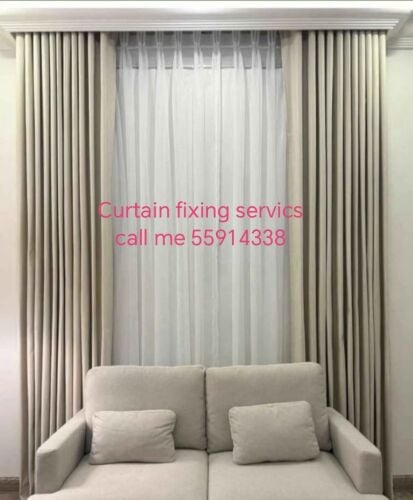 curtain fixing service
