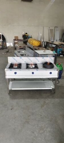 SSteel 3 Burnner Cooking Range