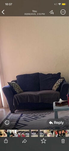  2  small.  1 big sofa