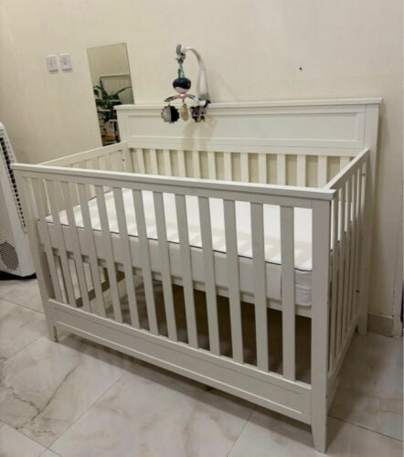baby bed and mattress
