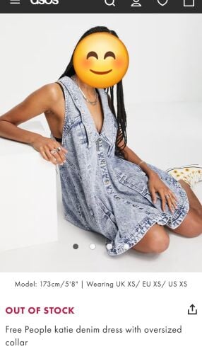 asos brand denim dress