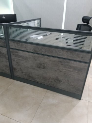 2 office tables and work station 
