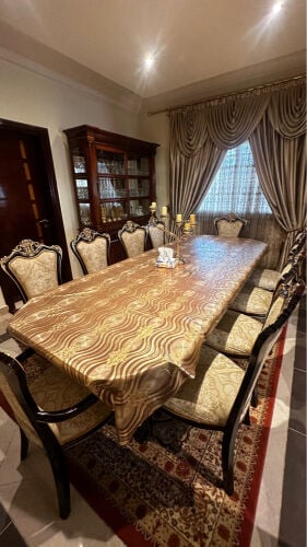 10 chairs - 1 dining table