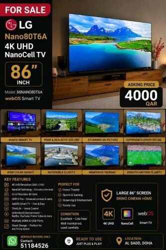 LG Nano80T6A - 86 inch