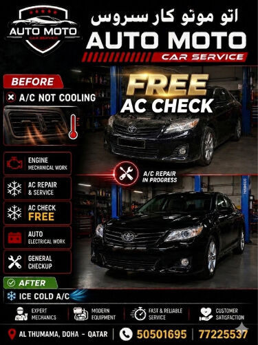 Auto moto Free AC checkup 