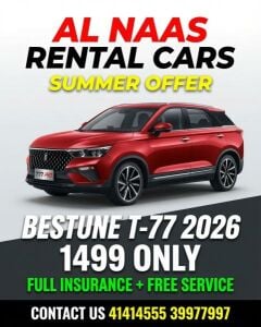 BESTUNE T 77 FOR RENT SUMMER OFFER