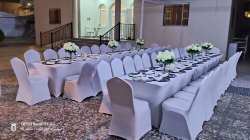 Tables and chairs