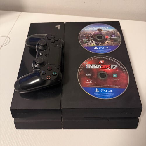 ps4 and controller with games