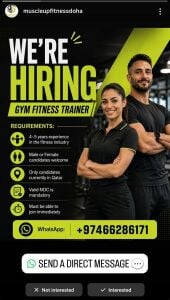 Female fitness trainer