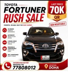 TOYOTA FORTUNER 2017 URGENT SALE