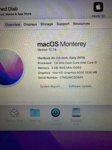 Macbook Air 13 Inch (2015)