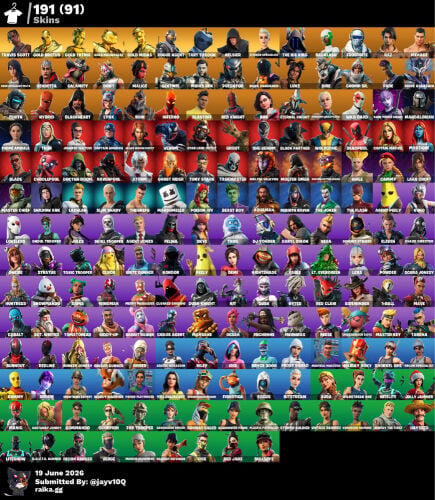 Fortnite rare account 