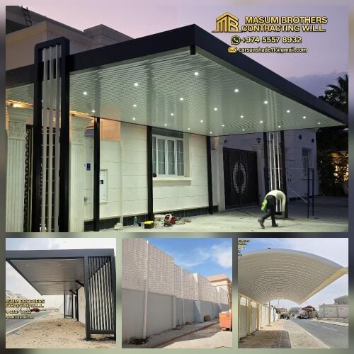 Modern Pergola Car Parking Shade