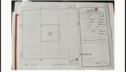 ارض للبيع بمعيذر 832م موقع ممتاز