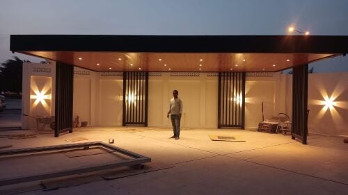Low Cost Car Parking Shade Making