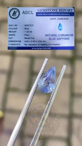 Natural blue sapphire Gemstone 