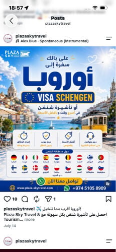 شركة بلازا سكاي للسفر والسياحة 