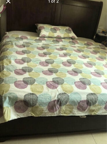 extra large wooden bed  with m