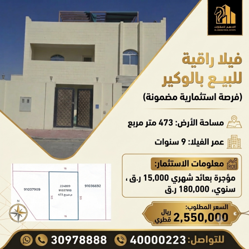 for sale investment villa-Al wakair