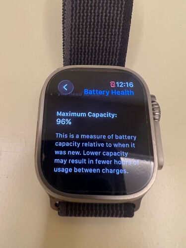 Apple Watch Ultra battery 96
